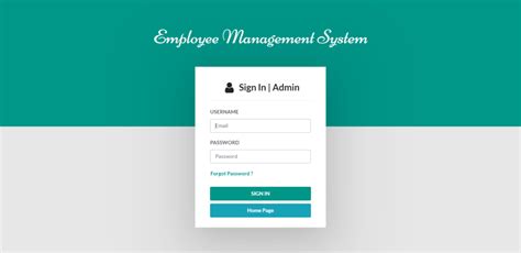 employee log in system